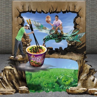 上海3D地贴广告生产商 *3D广告定制