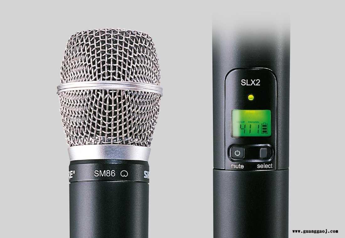 舒尔SHURE SLX2 SM86/ BETA87A 心形/心形电容麦克风 主唱与和声话筒