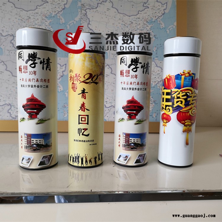 荆州圆柱保温杯定制uv打印机 黄冈保温杯3d打印机 十堰金属保温杯uv喷绘机图2
