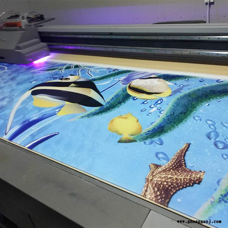 河南3d集成墙板uv彩印机 洛阳竹木纤维集成墙板3d喷绘机图2