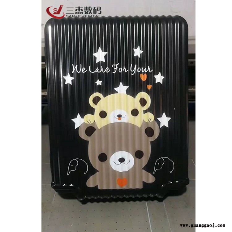 吉安新干定制图案拉杆箱uv打印机 行旅箱3d喷图印花机 拉杆箱上定制logo喷绘机厂家位置图2