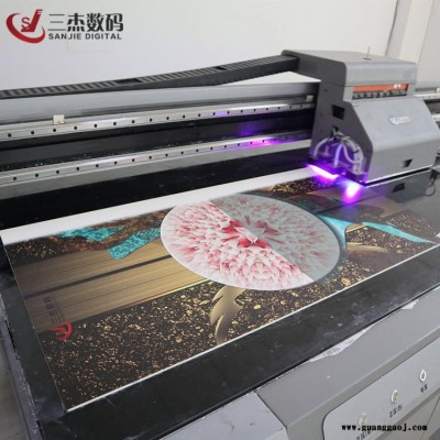玻璃移门浮雕喷绘机 厂家集成墙板UV平板打印机 /木板装饰画打印机