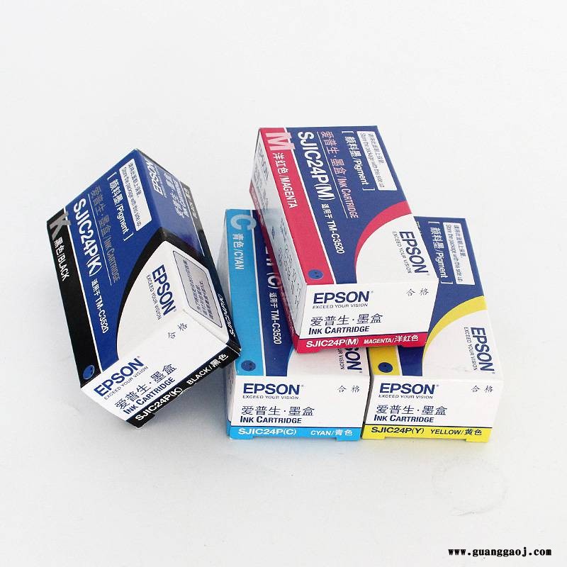 epson墨盒SJIC24P爱普生彩色打印机TM-C3520四色墨盒图3