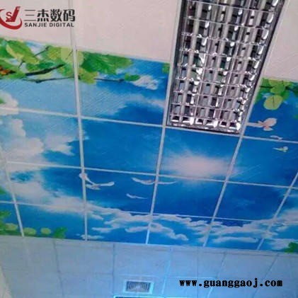 3D装饰集成吊顶浮雕彩印机/家庭吊顶UV喷绘机 竹木纤维板打印机图1