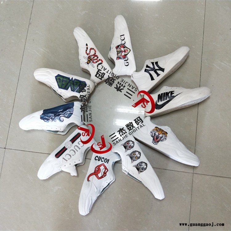 福建晋江鞋面打印机 皮革印花机 高喷鞋子uv喷绘机厂家直销图2