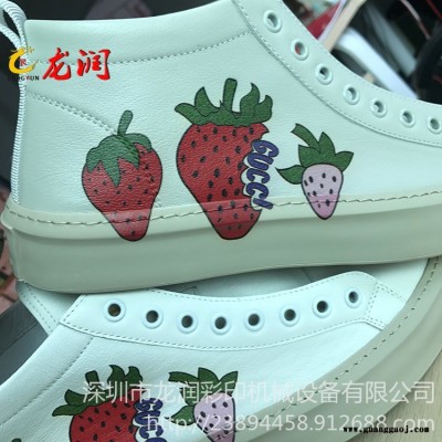 深圳皮革印花机 皮质鞋材打印机 皮革图案喷绘机