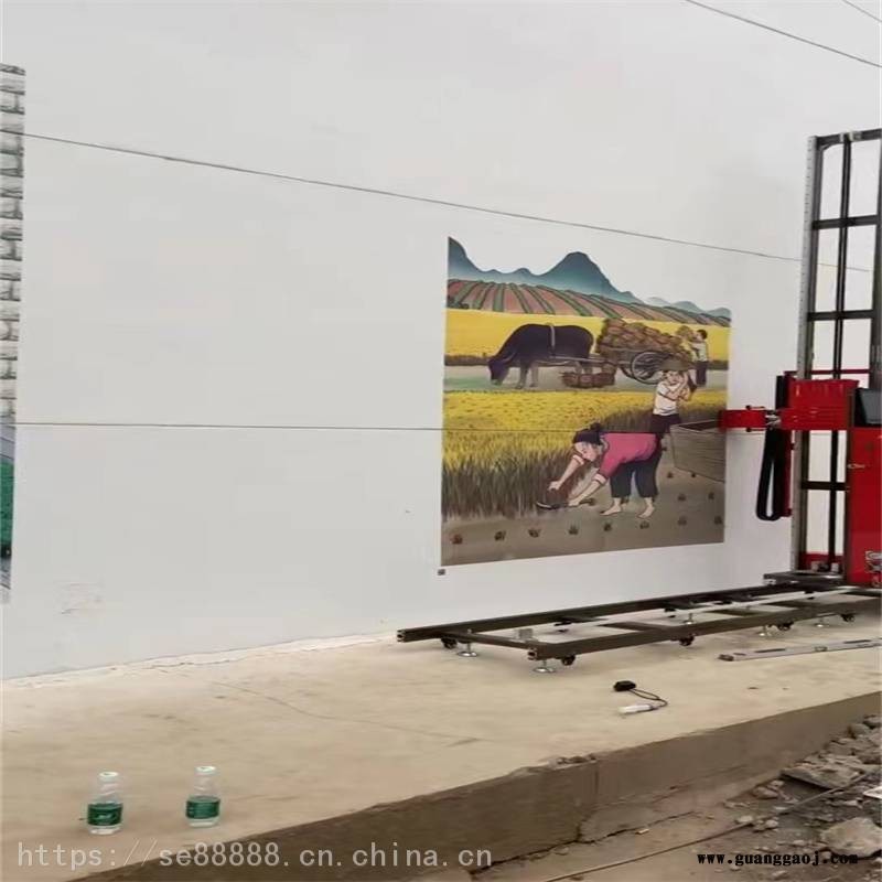 大型文化墙高清打印机 室内背景墙壁画3D喷绘机图2