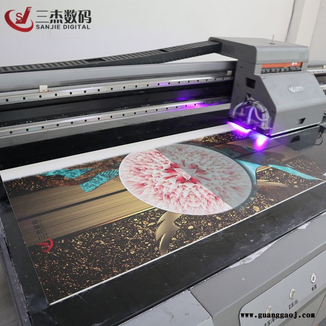 三杰数码制造2513UV打印机 Ricoh/理光 3020UV平板喷绘机 理光G5浮雕光油彩印机图4