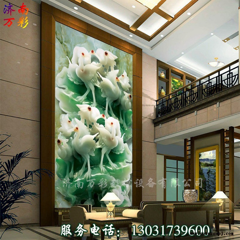山东临沂集成墙板背景墙uv打印机  护墙板UV喷绘机图5