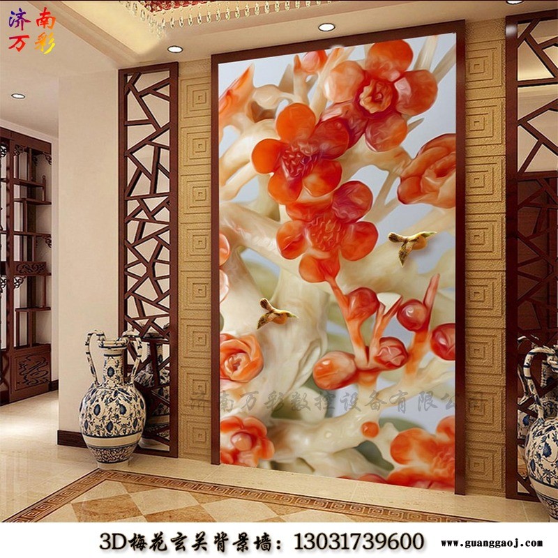 山东临沂集成墙板背景墙uv打印机  护墙板UV喷绘机图4