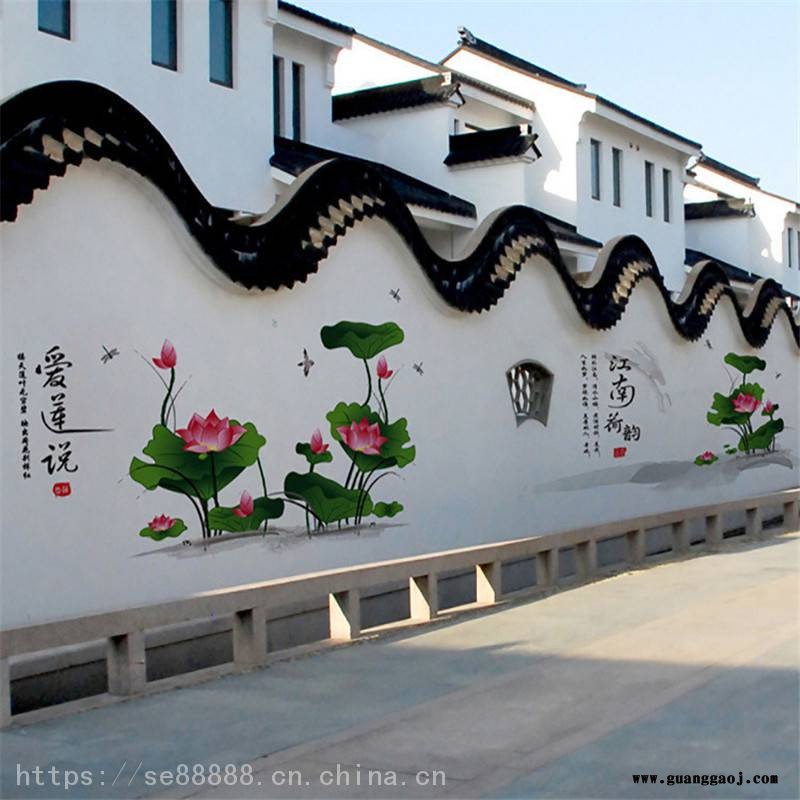 城市街道文化墙打印机 墙体广告宣传画喷绘机 全自动墙体打印机图3