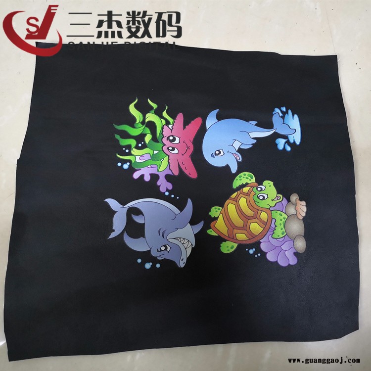皮革皮具UV打印机 真皮PU牛津布防水布印刷机 汽车用品喷绘机图2