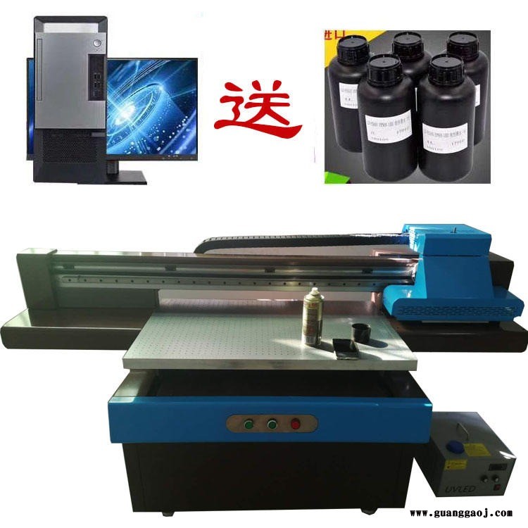 爱普生6090数码UV打印机小型工业级uv平板打印机 数码UV打印机  广告标识标牌喷绘机图1