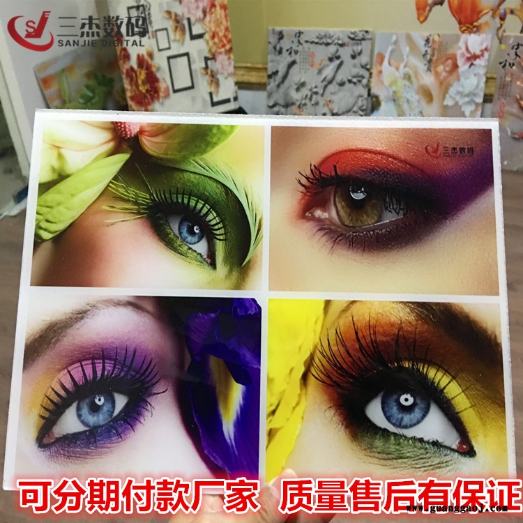 亚克力广告标牌uv平板打印机 PVC彩妆面板3d彩印机 吸塑灯箱喷绘机图2