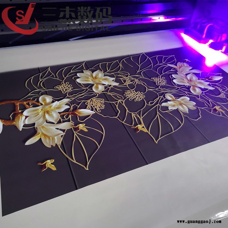 3d皮革汽车内饰打印机 汽车脚垫uv喷绘机 汽车丝圈脚垫3d喷印机图2