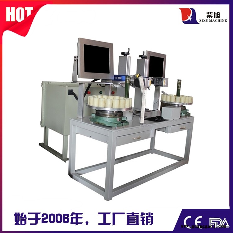 河北塑胶激光打标机报价 紫旭ZX-PLY-50w打码机设备图2