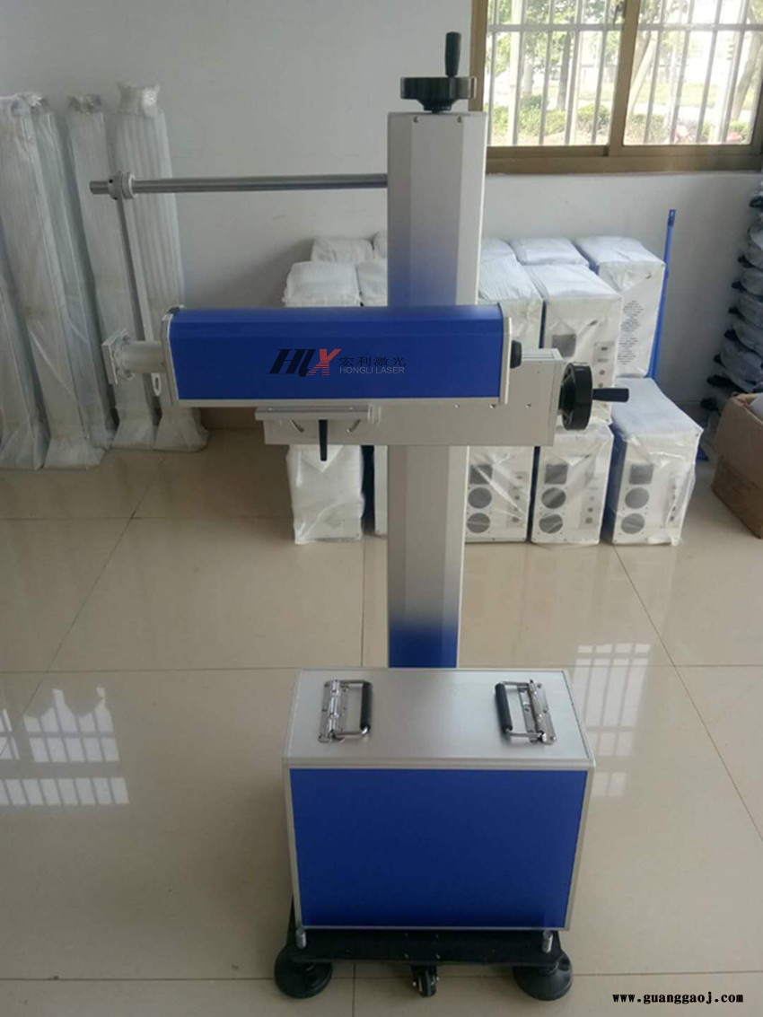 HLX-FF20飞行激光打标机；打码机，激光雕刻机厂家直销20W台式激光雕刻机金属镭射光纤激光打标机工艺品定制打码机图2