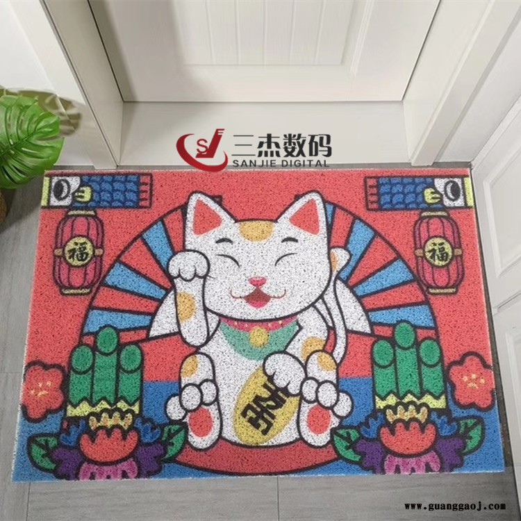 杭州丝圈地毯uv打印机 地毯印花机 丝圈地垫喷绘机厂家直销图2