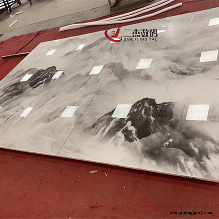 石材岗石大板UV打印机 大理石背景墙3d喷绘机 UV大板装饰画彩印机图2