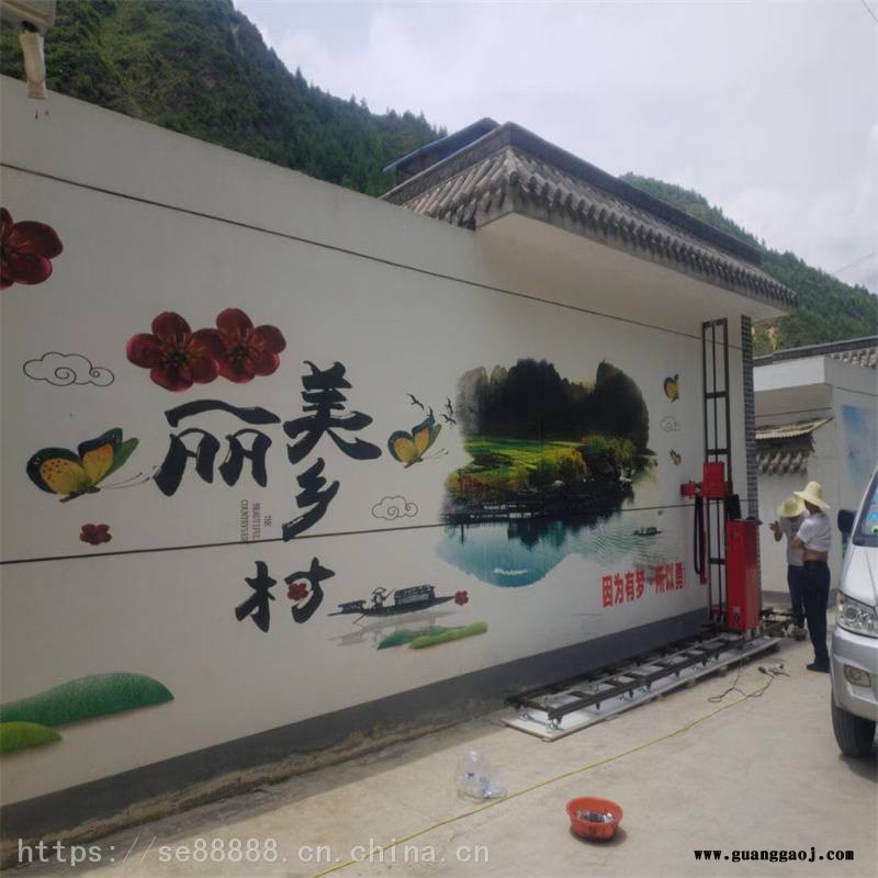 工业级3d墙体喷绘机 瓷砖红砖宣传背景墙彩绘机图2