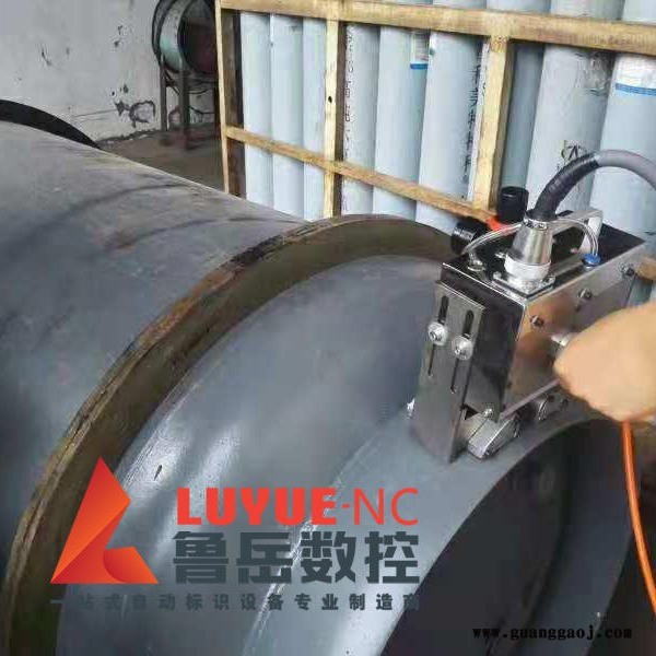 LYQD-TG1508鲁岳牌 立式液化气瓶气动打标机 煤气罐气瓶检测打码机图1