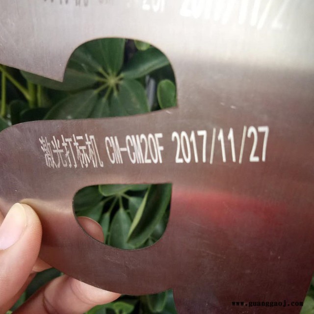 不锈钢铭牌激光打码机   铝合金材料刻字雕花机  金属材料激光镭射机  镭雕机图3