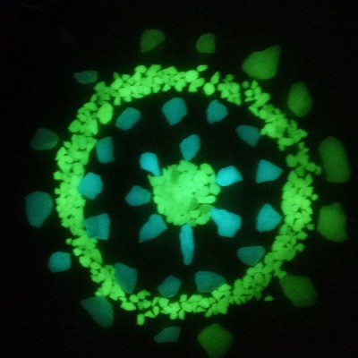 供应夜光石子 夜光粉 荧光粉 荧光石