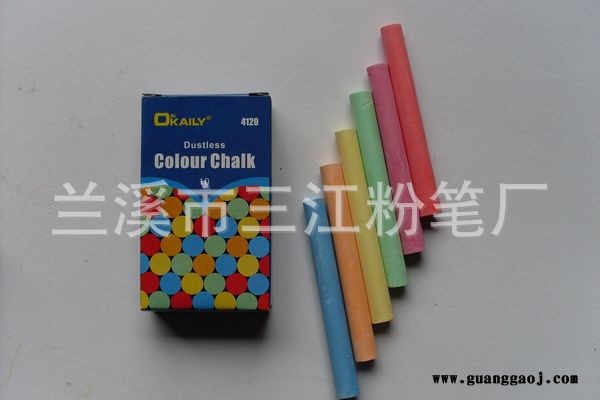 兰溪市专业厂家供应 三江颜色鲜艳荧光粉笔 **环保无尘粉笔薄利多销图2