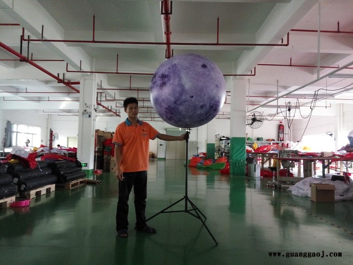 ** 定制 全喷绘月球支架灯球 灯场地布置道具一件代发图2