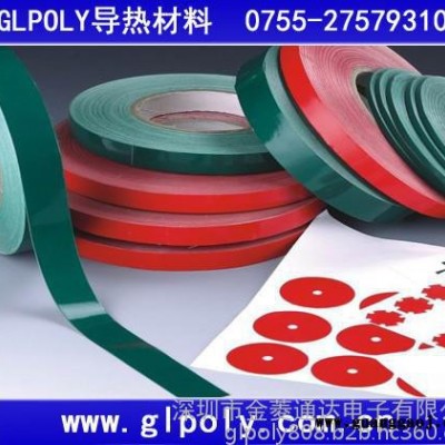 glpoly非硅导热双面胶带 LED面板灯专用导热双面胶带
