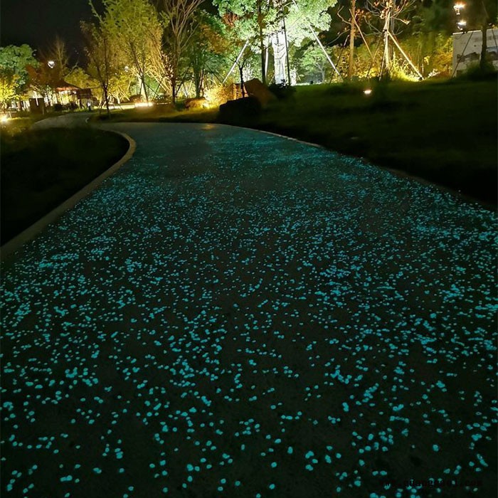 荧光粉末厂家 彩色夜光路面 苏州发光路面 苏州荧光路面 中创华美