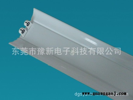 东莞 T8 LED支架 LED灯管外壳 双支带罩支架图2