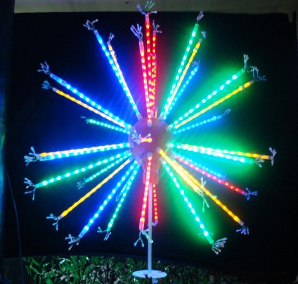 【订做】LED亮化照明用烟花灯,造型灯烟花灯 七彩外控LED烟花灯 景观烟花树灯 仿烟花灯具 户外装饰烟花灯图7
