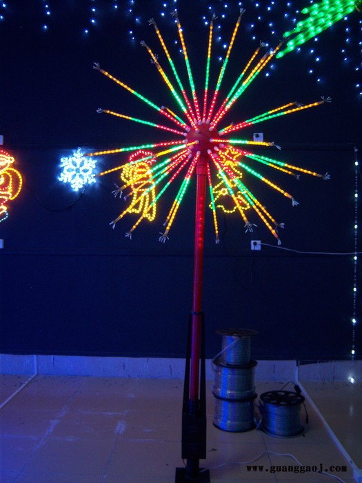 【订做】LED亮化照明用烟花灯,造型灯烟花灯 七彩外控LED烟花灯 景观烟花树灯 仿烟花灯具 户外装饰烟花灯图3