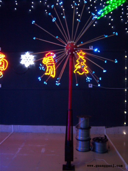 【订做】LED亮化照明用烟花灯,造型灯烟花灯 七彩外控LED烟花灯 景观烟花树灯 仿烟花灯具 户外装饰烟花灯图4