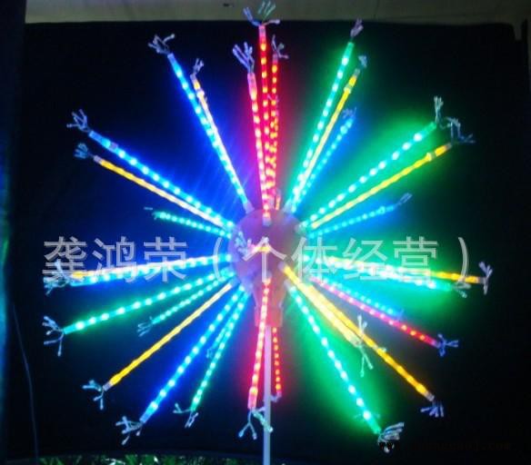【订做】LED亮化照明用烟花灯,造型灯烟花灯 七彩外控LED烟花灯 景观烟花树灯 仿烟花灯具 户外装饰烟花灯图8