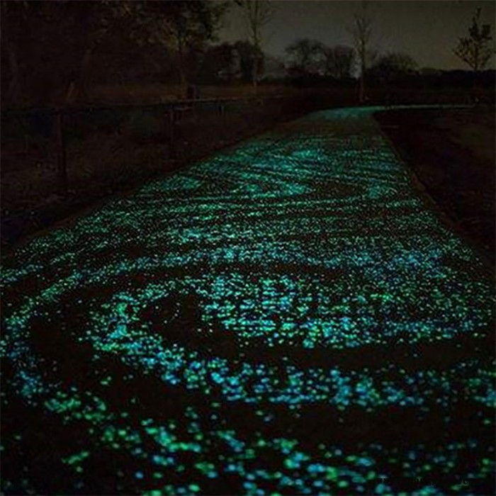 自发光路面胶水_荧光颗粒材料_夜光跑道_荧光路面图4