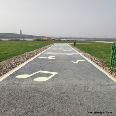 自发光路面胶水_荧光颗粒材料_夜光跑道_荧光路面