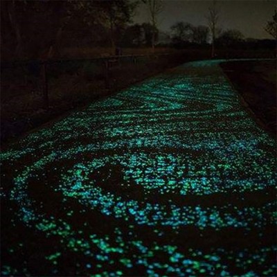 自发光路面胶黏剂_塑胶跑道发光材料_荧光石夜光粉_荧光路面