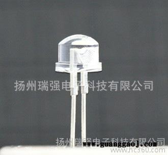 发光二极管,草帽led,支架led,光有led,8MM草帽粉红光有边短脚0.25t