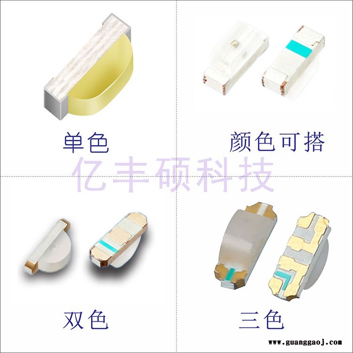 YFS 0402贴片 LED 红灯 高亮 正面发光 金线发光二极管 支持定制图3