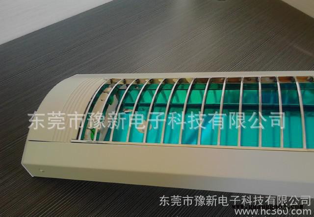 T8格栅灯支架,带网纹罩支架,LED单支 双支支架图2