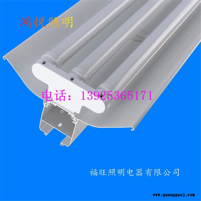 工厂线槽灯 车库LED桥架灯 商场LED线槽光带 铝型材支架图1