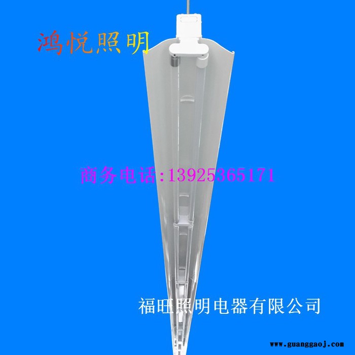 鸿悦牌2*18W线槽灯 6米铝型材桥架灯 LED线槽走线灯 LED超市光带图8