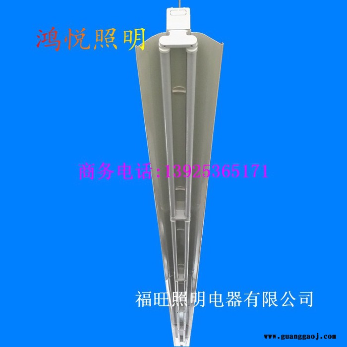 鸿悦牌2*18W线槽灯 6米铝型材桥架灯 LED线槽走线灯 LED超市光带图7