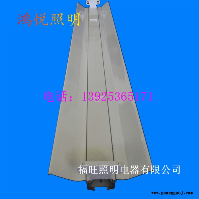 鸿悦牌2*18W线槽灯 6米铝型材桥架灯 LED线槽走线灯 LED超市光带图2