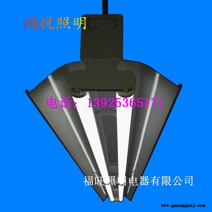 鸿悦牌2*18W线槽灯 6米铝型材桥架灯 LED线槽走线灯 LED超市光带图6
