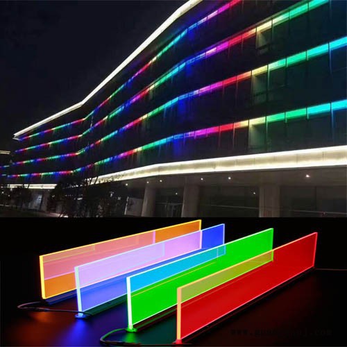 LED导光板全彩灯幕墙亮化线条灯防眩目DMX512协议新款条形灯 奥翔照明图3