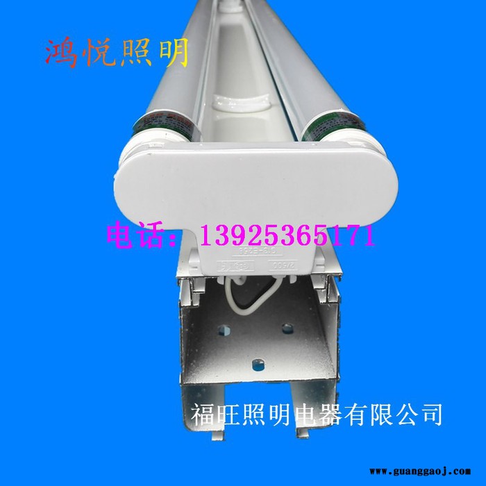 连锁超市照明选线槽灯 LED桥架灯 超市线槽光带 支架图2