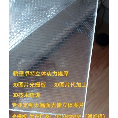 卓特3D 立体光栅板供应3D光学导光板一次性成型不怕指纹3D广告画、裸眼3D板、立体加变画、3D立体画、3D光栅板